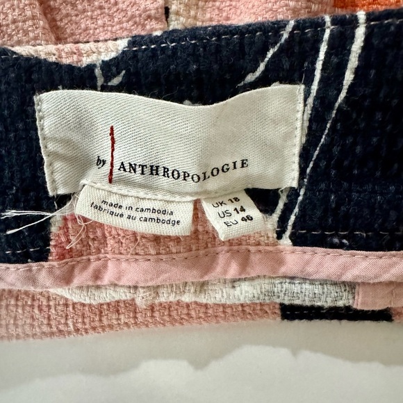 Anthropologie size 14 whimsical High Waist Floral scalloped shorts - Picture 5 of 5